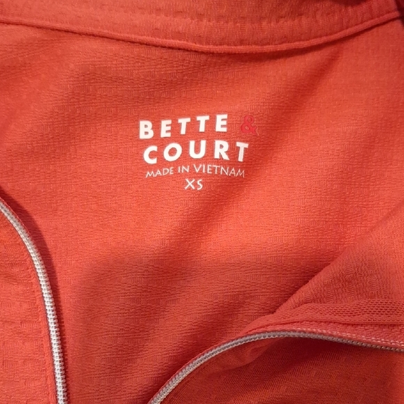Bette & Court Orange Long Sleeve Polo Shirt - Picture 4 of 5